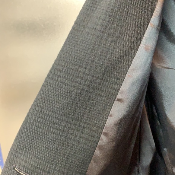 NEW Theory Black Blazer 6 Textured Cotton Wool - Picture 13 of 15